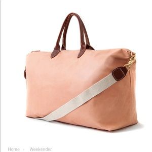 Clare V Weekender leather bag